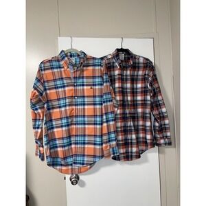 Brooks Brothers Regent Logo Plaid Button Down Shirt Men's M Supima Cotton Lot 2